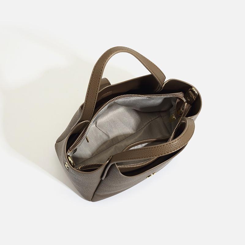 Leather Women's Bags New Large-capacity Women's Bags Commuter Bags Tote Bags Versatile Single Shoulder Crossbody Portable