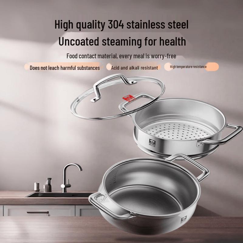 KOBACH 304 Stainless Steel Multi-Purpose Steamer Pot