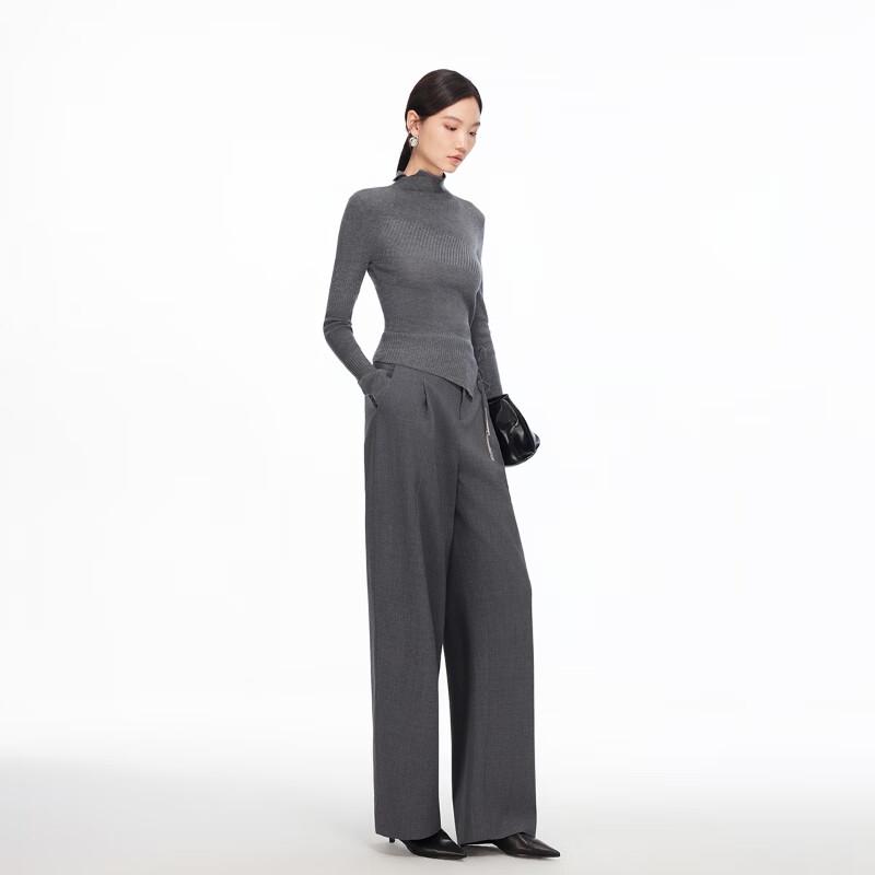 VEROMODA Women's Detachable Tassel Wide-Leg Casual Pants