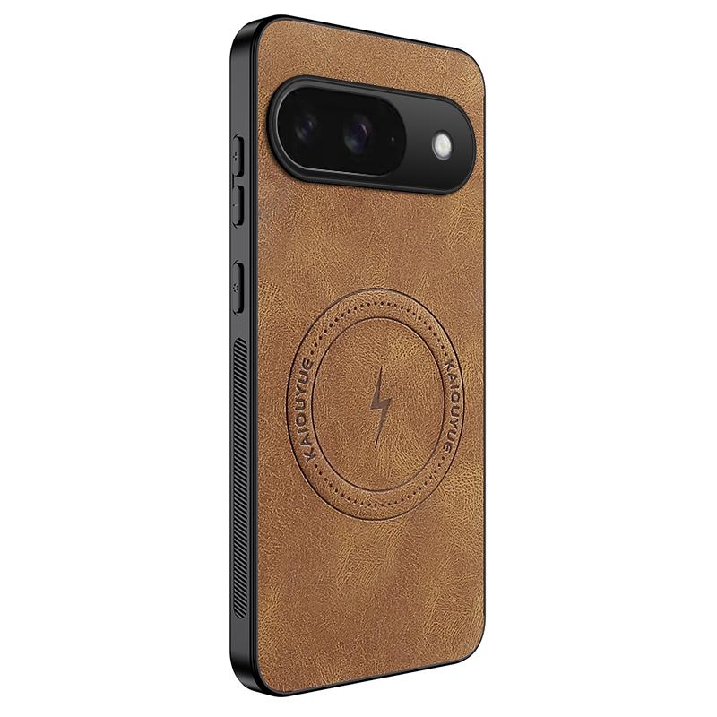 For Google Pixel 9 Lightning Magnetic Leather Case For Google Pixel 9 Pro XL 9A Ultra-Thin Comfortable Phone Cover Pixel 9 Pro