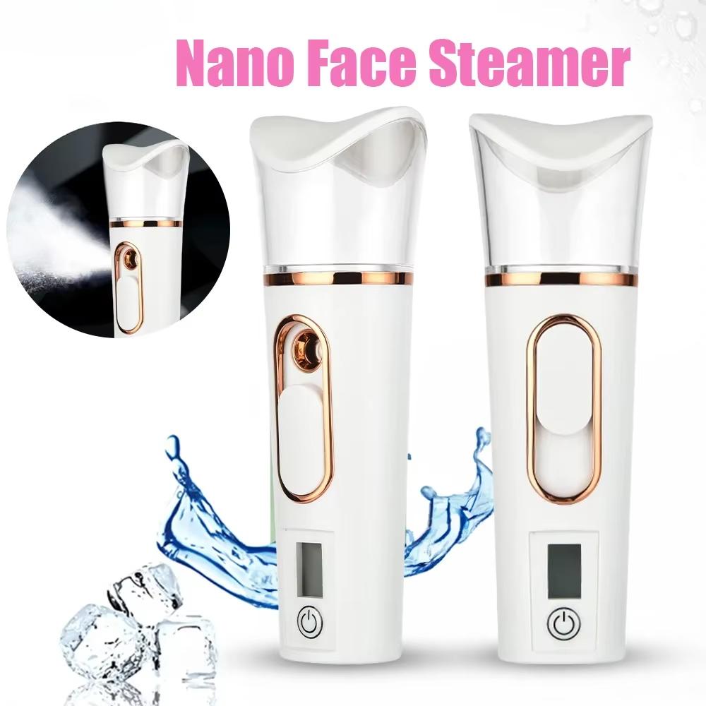 Nano Spray Facial Steamer Humidifier  Mini Handheld Portable Mist Sprayer Water Instrument Hydration Humidifier Skin Care Gift