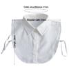 Women Clothes Accessories Detachable Fake Collar Cotton Solid Color Neckline False Collar