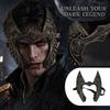 Adult Halloween Horror Half Face, Scary for Cosplay Costume Party Performance Prop