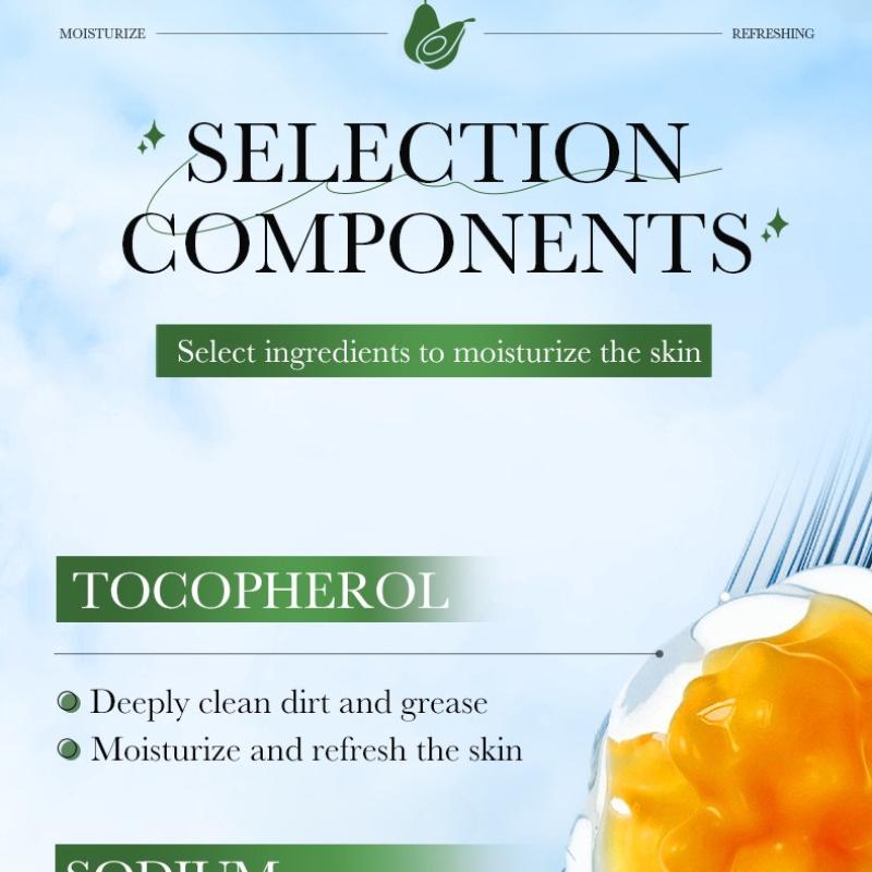 Avocado Fragrance Body Wash SADOER Skin Rejuvenation Cleansing Body Wash