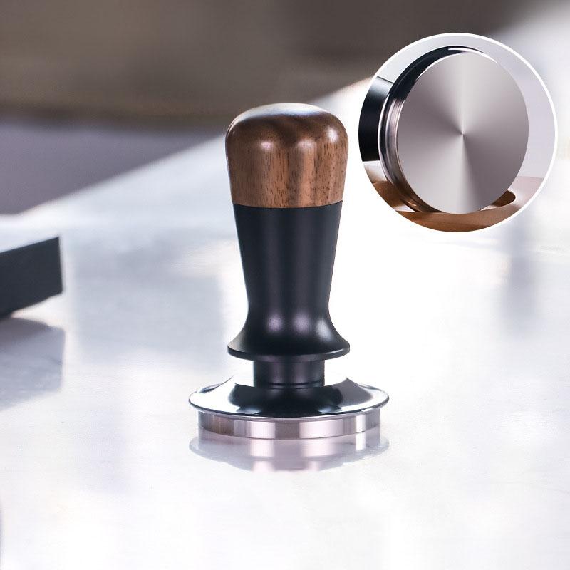 51/58MM Walnut Coffee Constant Force Powder Press Hammer Constant Force Filling Hammer Italian Press Elastic Balance