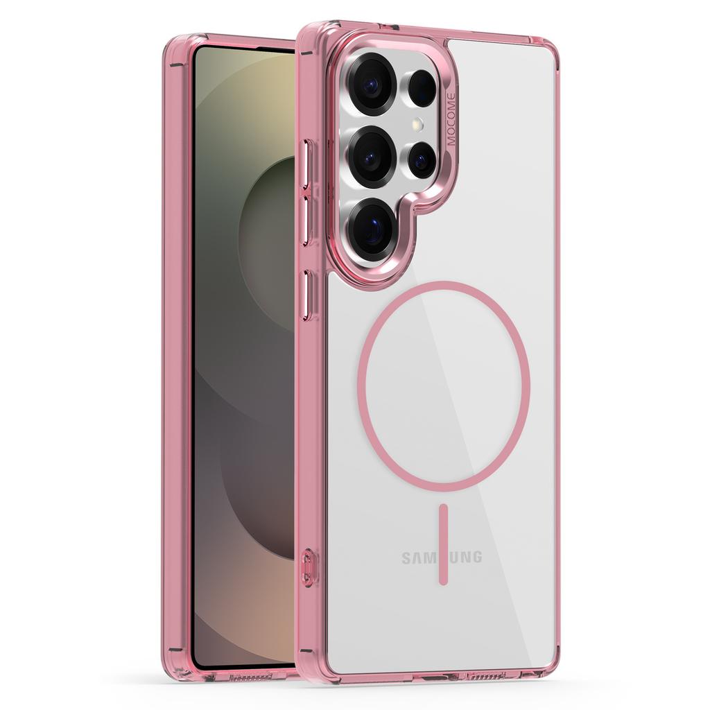 Suitable for Samsung S25Ultra Fine Magnetic Phone Case, StarShield Transparent S24plusA36 Drop Case 56
