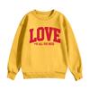Kinder Freizeit Rundhals Bedruckter Pullover Langarm Kapuzen-Sweatshirt Oberteil