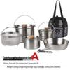 ZhiChu Outdoor Stainless Steel Camping Cookware Set