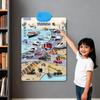Electronic Talking Wall Chart ABC Words Animals Fruits Vehicles Alphabet Learning Poster Chart Toddlers Interactive Educational Hanging Chart Toy
