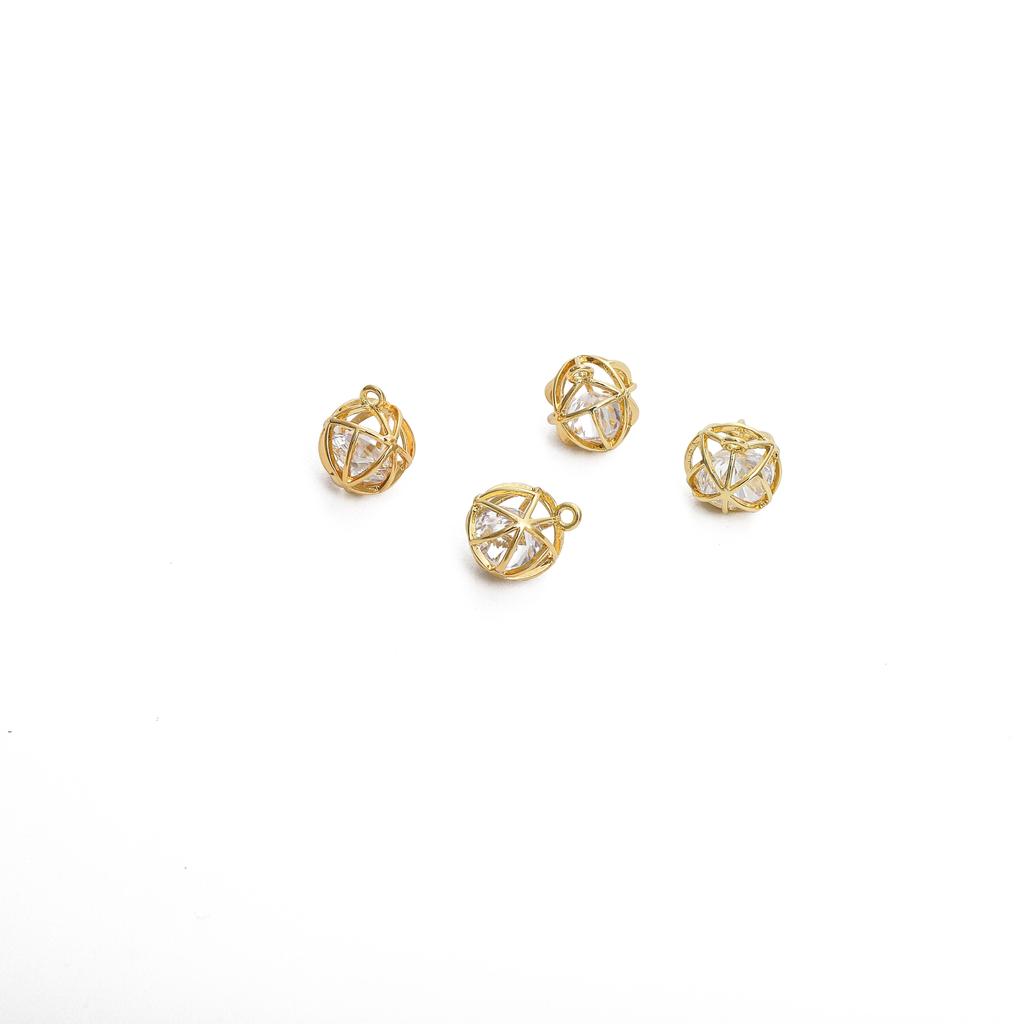 Copper Embossed Melon Seed Buckle For DIY Jewelry Making Craft Accessories