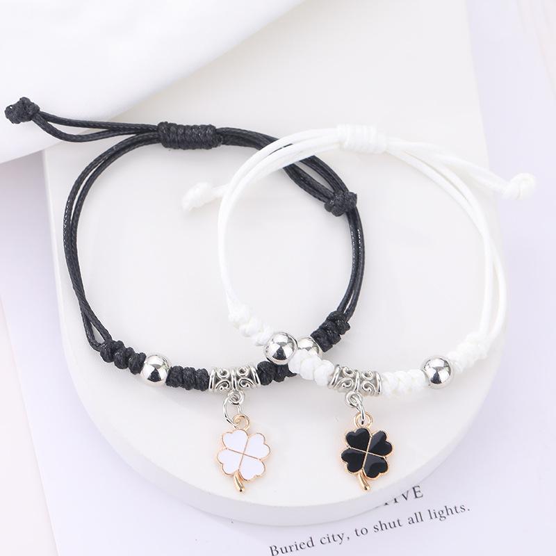 Bracciale intrecciato fatto a mano, braccialetto portafortuna, braccialetto intrecciato minimalista, braccialetto regalo colorato con apertura regolabile