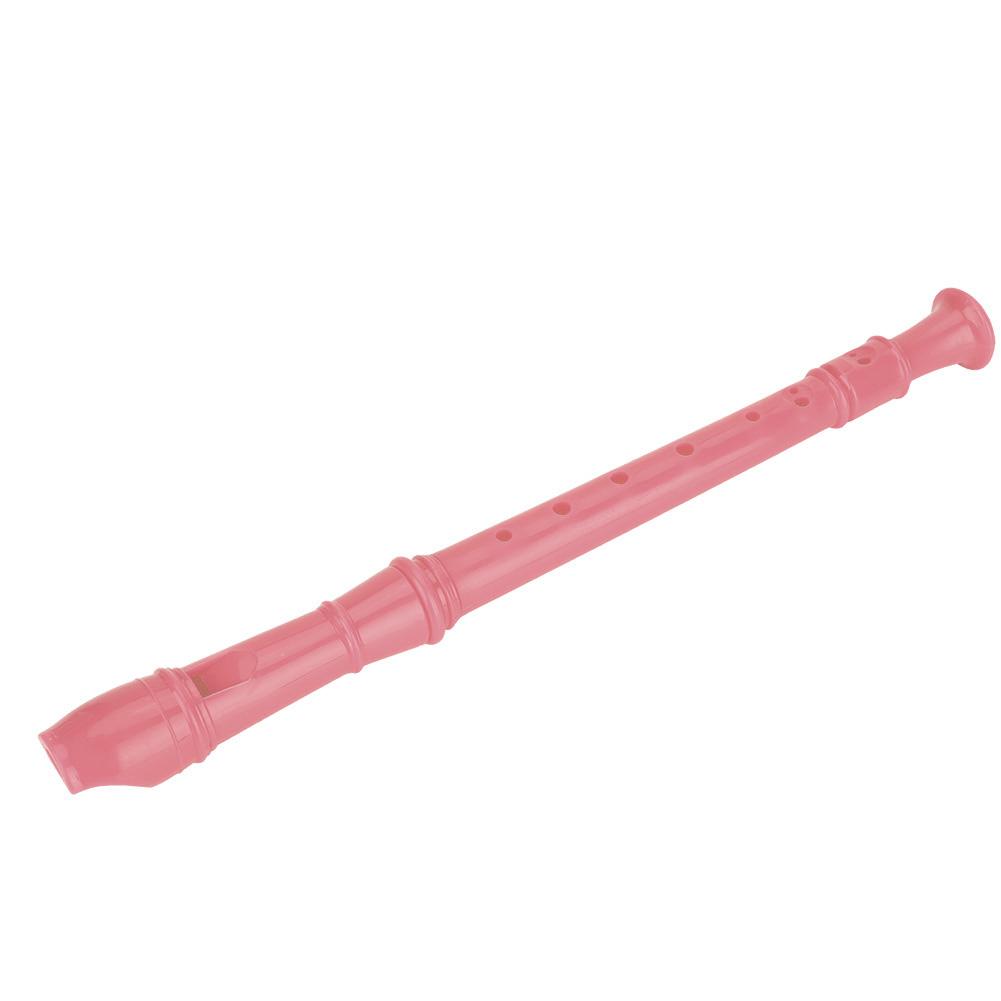 8 Hole Clarinet Flute with Cleaning Rod and Instruction for Children Kids Beginner (Pink)