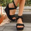 Wedge Sandals for Women's Outer Wear Summer Style New Style with Thick Soles