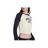 Reebok Color Block Raglan Long Sleeve T-Shirt Women Tops Navy 24SRC502WGN2