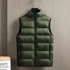 Men S Thick Winter Stand Collar Solid Color Casual Vest