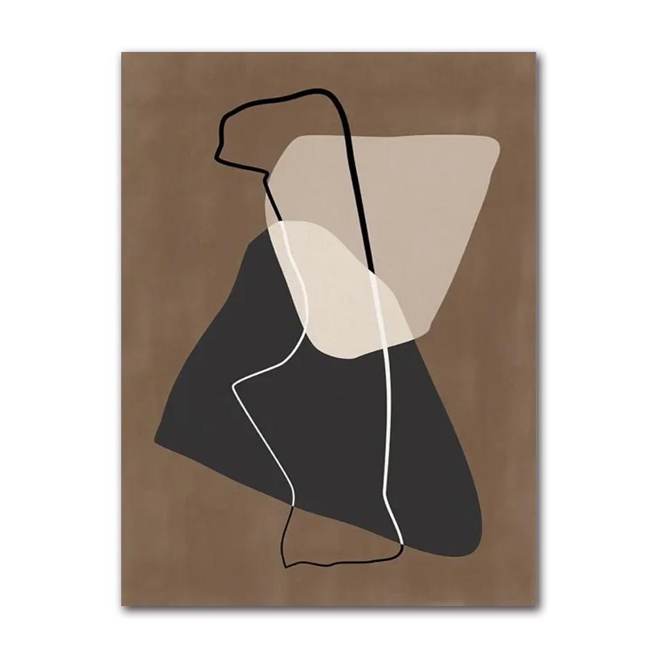 Abstract Vintage Line Geometric Posters And Prints Canvas Painting Modern Nordic Wall Art Pictures Living Room Home Decor