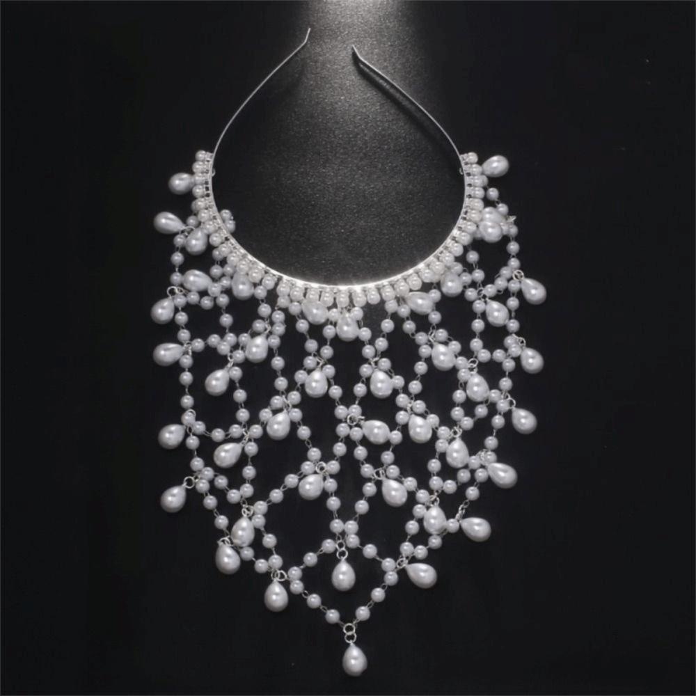Tassel Wedding Headpiece Dangling Fringe Forehead Hair Jewelry Bridal Head Chain Wedding Party