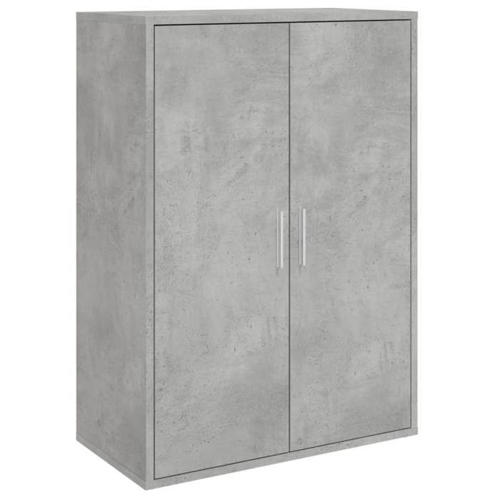 VidaXL Buffet, Armoire Latérale avec Étagères et Portes, Meuble de Rangement Salon Salle de Séjour Intérieur, Moderne, Gris 840488