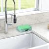Simple Silicone Soap Tray with Drainage Holes for Kitchen Bathroom Sink Suit for Daily Use Storage