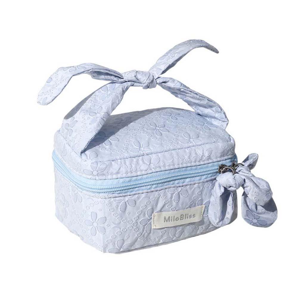 

Солодка косметичка Потовщена косметичка для набору для макіяжу М які косметички Органайзер для сумки Туалетний столик світло-синій колір