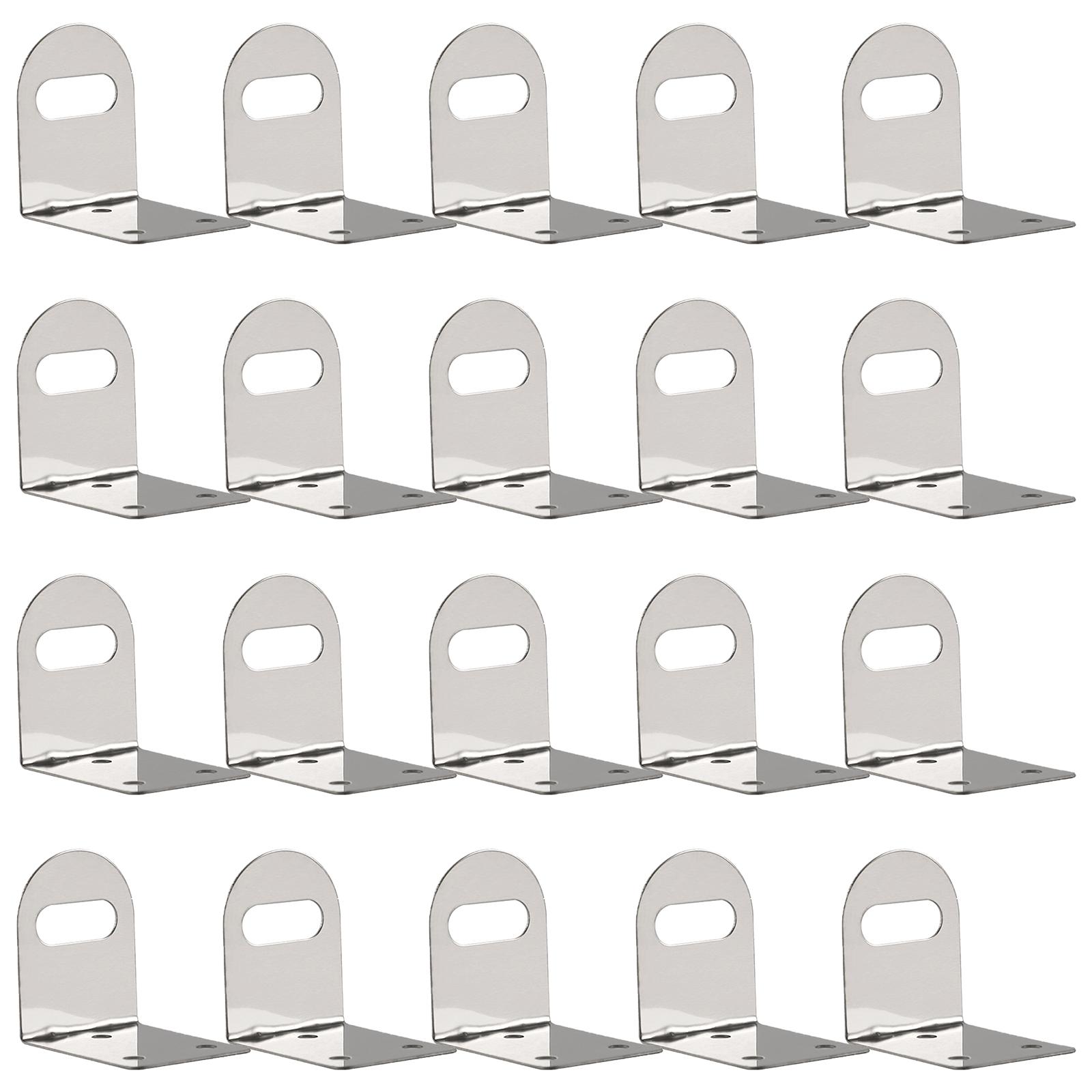 

20Pcs Stainless Steel Faucet Mounting Bracket Hanging Plate Bathroom Water Faucet Bracket Kitchen Faucet Accessories