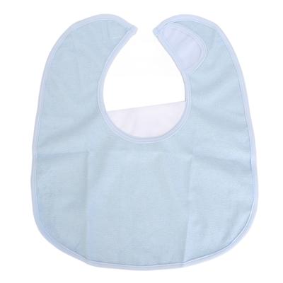 Adult Bib Waterproof Washable TPU Soft Cotton Clothing Protector Eating Bib for Elderly