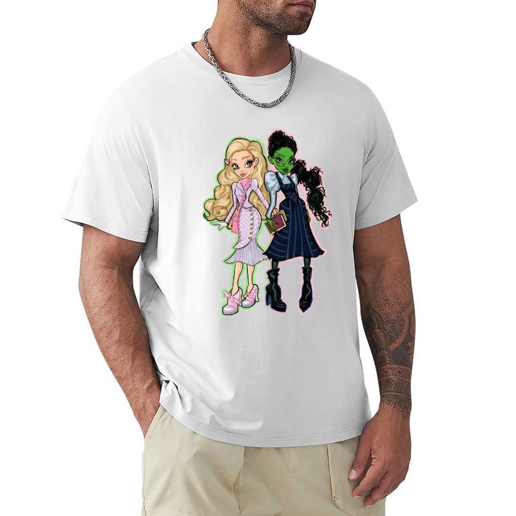 Elphaba and Glinda TShirt oversize tshirts man funny meme tshirts graphic shirts heavy weight t shirts for men