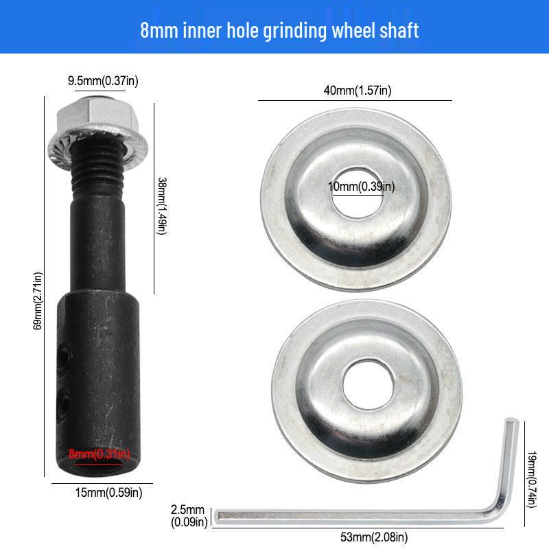 Motor Accessories: Grinding Wheel Connecting Shaft, 5-16mm Inner Hole, Compatible with Bench Grinder, Polishing & Grinding Rod.