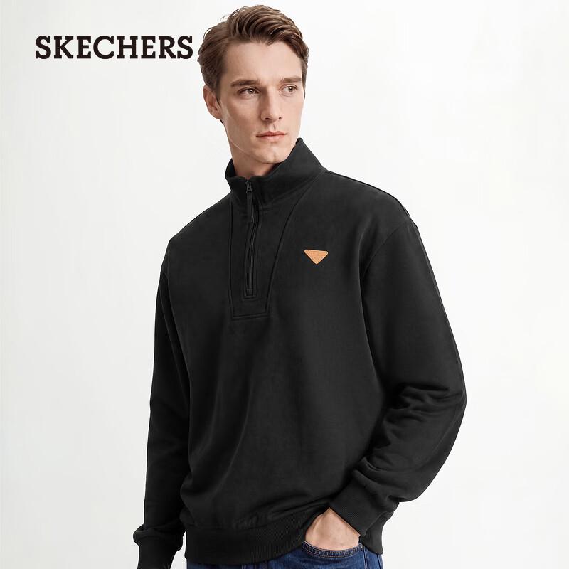 Skechers Unisex Relaxed Fit Collared Knit Pullover L326U003