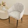 Semi-circular Elastic Office Dining Chair Cover Modern Simple Dustproof Non-slip Office Dining Chair Seat Cover