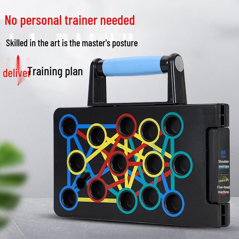 

In Stock Foldable Magnetic Push-up Board with Handheld Suitcase Design - Multifunctional Chest and Upper Limb Trainer PP Material