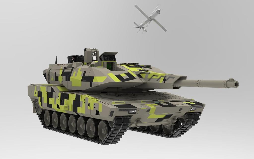 Ryefield Models Amusing Hobby 1/35 German Next Generation Main Battle Tank KF51 Panther Plastic Model AMH35A047