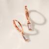 Mcel 14K Claire Baguette Stone Earrings