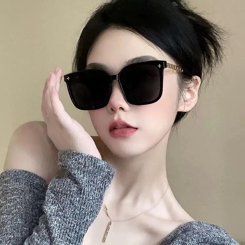 5PCS New Korean Large Frame Sunglasses Driving Frame Eyeglass Eyewear Street Po Internet Celebrity Glasses