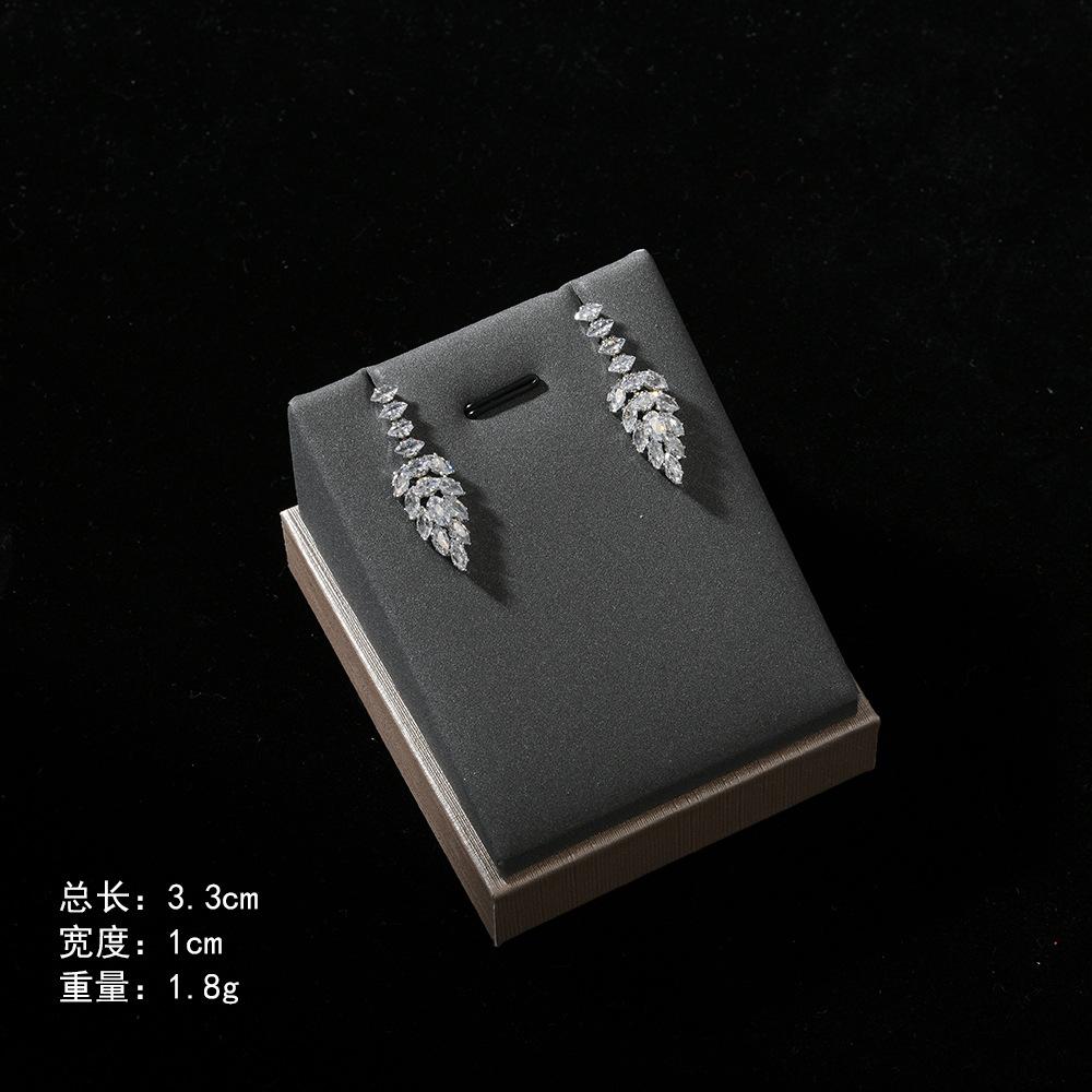 Bridal Light Luxury Jewelry Set, Zircon Necklace Earrings Four-piece Women's Dinner Jewelry Accessories