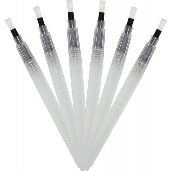 Lot de 6 brosses plates à réservoir pointes moyennes