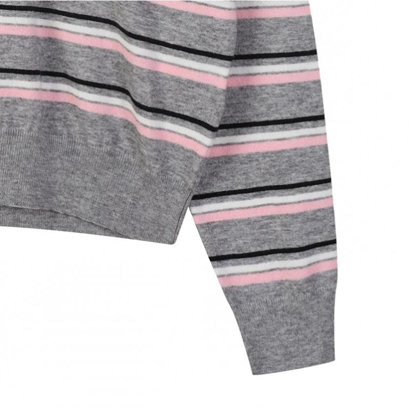 Lap Multi Stripe Collar Knit As1kh262