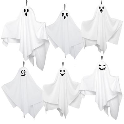 Hanging Halloween Ghost Decoration with Multiple Expressions for Porch or Courtyard
