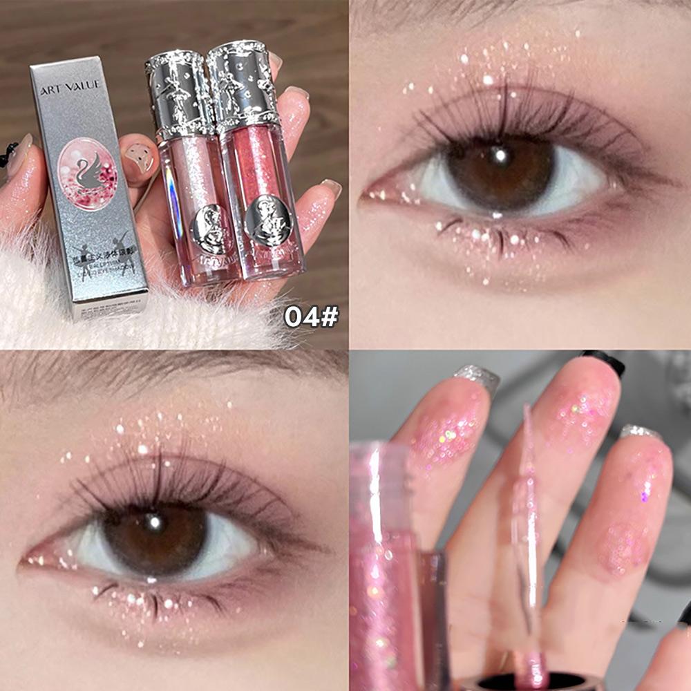 High Pigmented Sparkle Liquid Eyeshadow Rich Color Shimmer Eyeshadow Pencil Versatile Use For Cheek