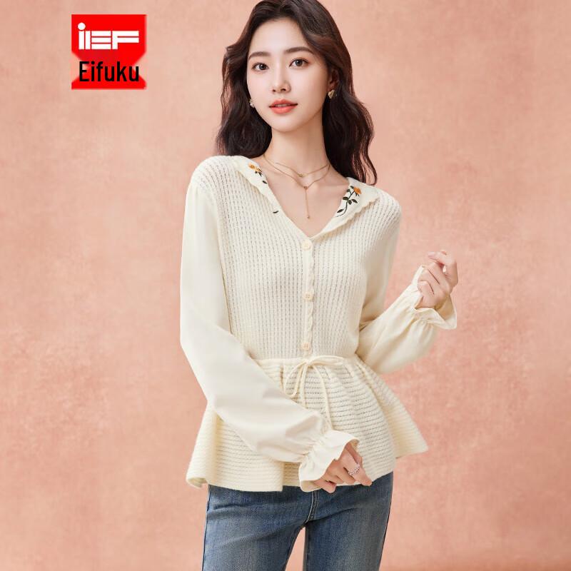 

IEF Элегантный вязаный туник в французском стиле L