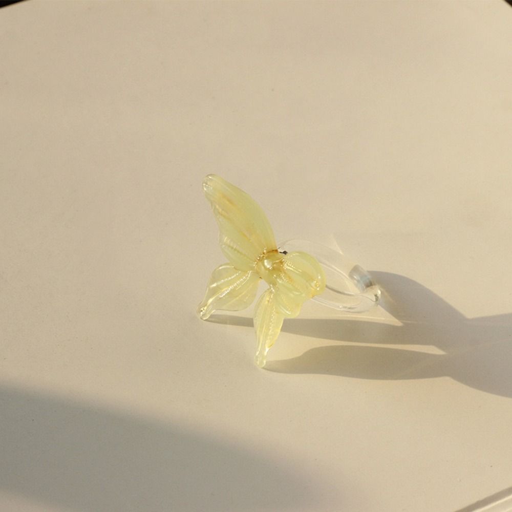 Exquisite Colorful Flower Ring Handmade Chinese Dragon Ring Valentine's Day Gift