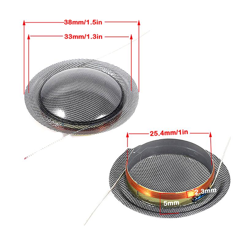 1 Stück 19mm 25mm Hochtöner Schwingspule Seidenmembran Hochtonlautsprecher Reparaturteile Zubehör
