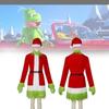 Festive Grinch Cosplay Costume For Christmas Parties Fun Velvet Fabric Unisex Sizes Xs To Xxxl