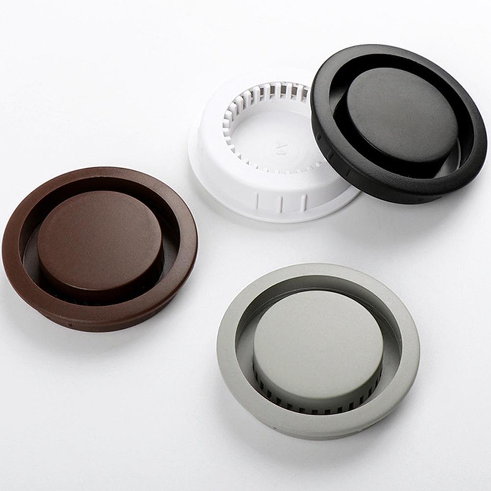 50mm Cabinet Vents ABS Plastic Air Vent Decor Grey/Black/Brown/White