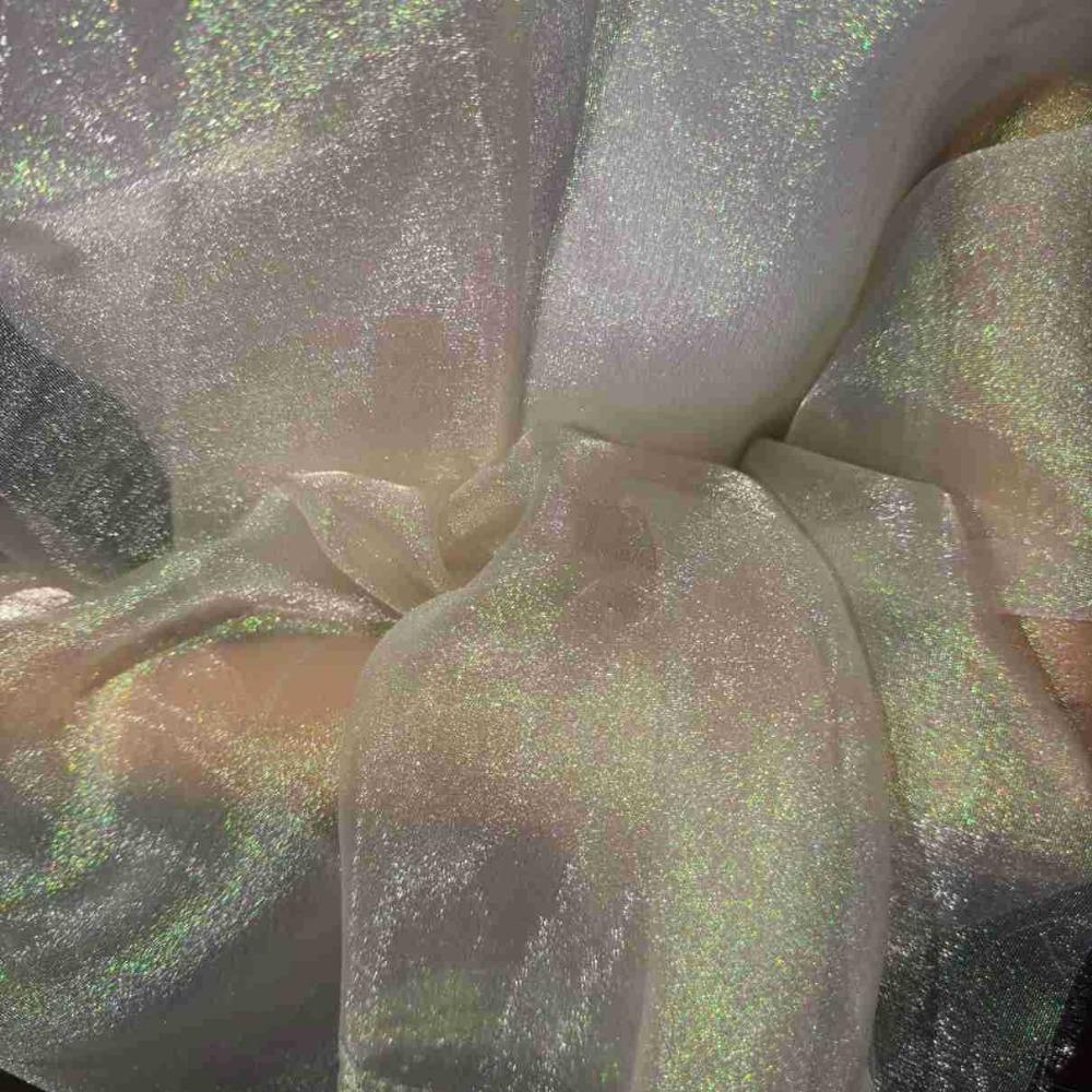 Gradient Organza Silk Curtain Gold Wedding Kindergarten Clothing Dress Creative Stage Fabric Background Fabric