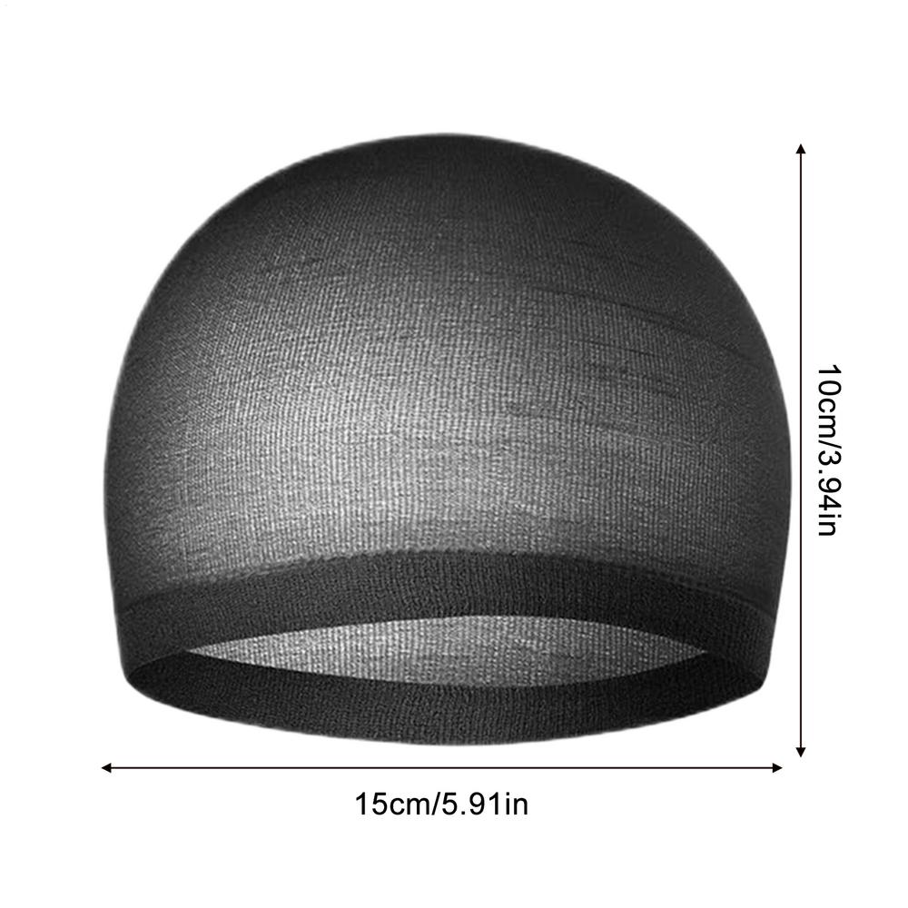 Шапка-парик для женщин, черная сетка, 6 штук, дышащая нейлоновая сетка для волос, для женщин, мужчин, актеров, вечеринки, Рождества, Хэллоуина чёрный