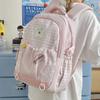 Schoolbag Japanese Small Fresh Girl Schoolbag Ins College Style Cute Backpack Junior High School Student Plaid Large Capacity Backpack