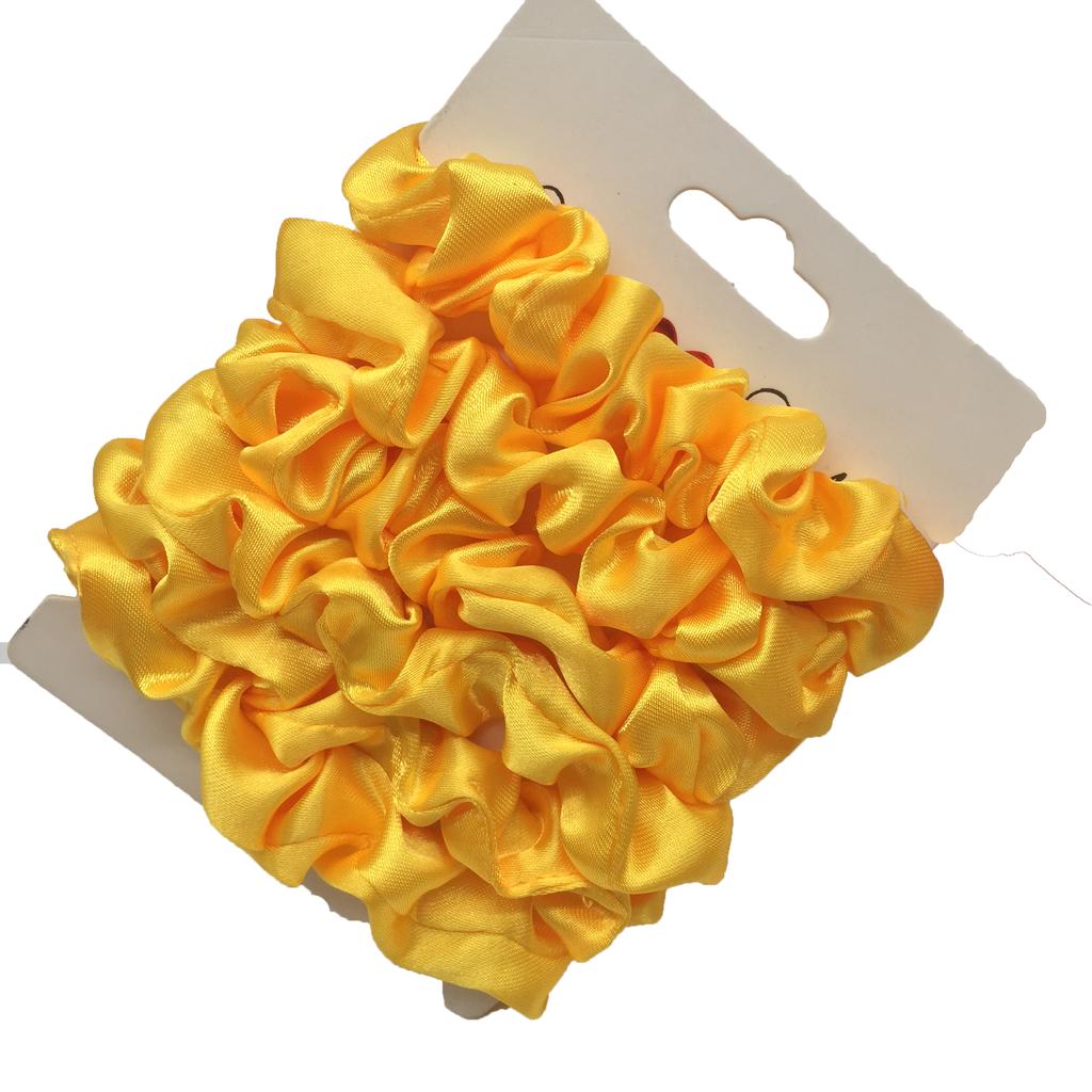 6/5pcs/set Satin Hair Scrunchies for Women Small Cute Scrunchy for Hair Headwear for Ponytail Accessories Rubber Band Black