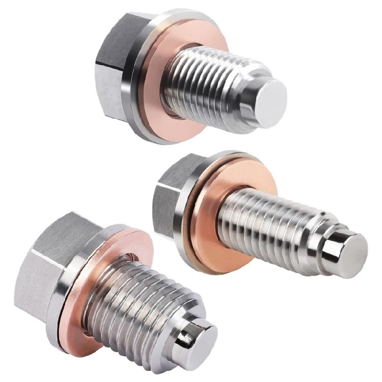 Magnetyczny Korek Oleju Samochód Motocykl Ulepszanie Konserwacji Silnika Pielęgnacja ze Stali Nierdzewnej M12x1.25/M12x1.75/M14x1.5