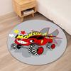 Truck Printed Round Rug Carpet Chair Rug Area Rug Entryway Doormats,for Office Chair Living Room Bedroom Kitchen Room.